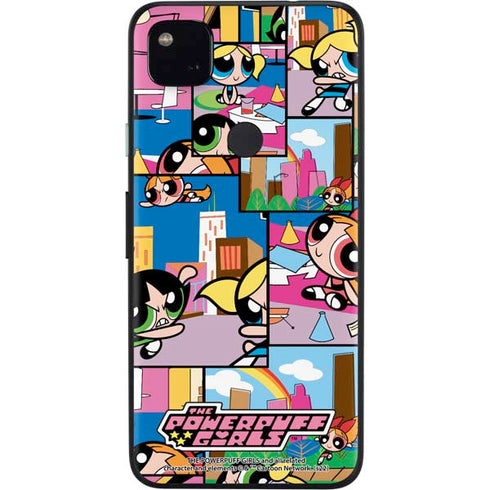 Cartoon Network Powerpuff Girls Patches Google Pixel 4a Skin